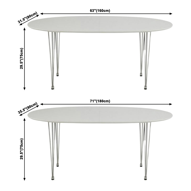 Metal Modern Oval Dining Table Sintered Stone Dining Table with 4 Legs Clearhalo ' dining_table' 'Dining Tables & Seating' 'Dining Tables' 'furn' 'furn_dining_table' 'Furniture' 'furniture_dining_table' 'Kitchen & Dining Furniture' 'kitchen&dining_furn' 'kitchen' 'kitchen_dining_table' 3643364