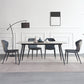 Metal Contemporary Rectangular Table Sintered Stone Top Dining Table with 4 Legs Clearhalo ' dining_table' 'Dining Tables & Seating' 'Dining Tables' 'furn' 'furn_dining_table' 'Furniture' 'furniture_dining_table' 'Kitchen & Dining Furniture' 'kitchen&dining_furn' 'kitchen' 'kitchen_dining_table' 3643387
