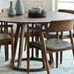 Simplicity Home Solid Wood Dining Table Round Shape Dining Table with Pedestal Base Clearhalo ' dining_table' 'Dining Tables & Seating' 'Dining Tables' 'furn' 'furn_dining_table' 'Furniture' 'furniture_dining_table' 'Kitchen & Dining Furniture' 'kitchen&dining_furn' 'kitchen' 'kitchen_dining_table' 3643431