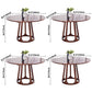 Simplicity Home Solid Wood Dining Table Round Shape Dining Table with Pedestal Base Clearhalo ' dining_table' 'Dining Tables & Seating' 'Dining Tables' 'furn' 'furn_dining_table' 'Furniture' 'furniture_dining_table' 'Kitchen & Dining Furniture' 'kitchen&dining_furn' 'kitchen' 'kitchen_dining_table' 3643439