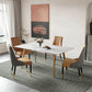 Metal Contemporary Rectangular Dining Table Sintered Stone Dining Table with Trestle Base Clearhalo ' dining_table' 'Dining Tables & Seating' 'Dining Tables' 'furn' 'furn_dining_table' 'Furniture' 'furniture_dining_table' 'Kitchen & Dining Furniture' 'kitchen&dining_furn' 'kitchen' 'kitchen_dining_table' 3643440