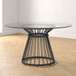 Round Transparent Dining Table Pine Glass Table Modern Style with Pedestal Clearhalo ' dining_table' 'Dining Tables & Seating' 'Dining Tables' 'furn' 'furn_dining_table' 'Furniture' 'furniture_dining_table' 'Kitchen & Dining Furniture' 'kitchen&dining_furn' 'kitchen' 'kitchen_dining_table' 3643453