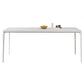Modern Rectangle Dining Table Sintered Stone Dining Table with 4 White Legs Clearhalo ' dining_table' 'Dining Tables & Seating' 'Dining Tables' 'furn' 'furn_dining_table' 'Furniture' 'furniture_dining_table' 'Kitchen & Dining Furniture' 'kitchen&dining_furn' 'kitchen' 'kitchen_dining_table' 3643462