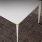 Modern Rectangle Dining Table Sintered Stone Dining Table with 4 White Legs Clearhalo ' dining_table' 'Dining Tables & Seating' 'Dining Tables' 'furn' 'furn_dining_table' 'Furniture' 'furniture_dining_table' 'Kitchen & Dining Furniture' 'kitchen&dining_furn' 'kitchen' 'kitchen_dining_table' 3643465