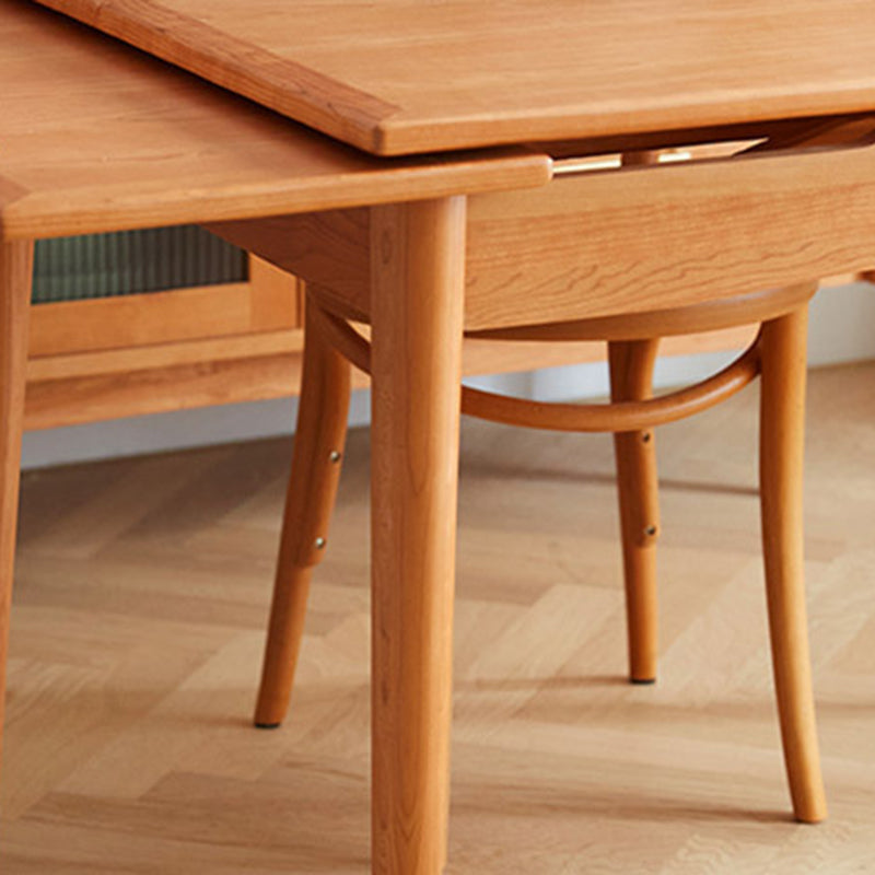 Retractable Solid Wood Table Modern Dining Table with 4 Legs for Restaurant Clearhalo ' dining_table' 'Dining Tables & Seating' 'Dining Tables' 'furn' 'furn_dining_table' 'Furniture' 'furniture_dining_table' 'Kitchen & Dining Furniture' 'kitchen&dining_furn' 'kitchen' 'kitchen_dining_table' 3643473