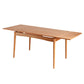 Retractable Solid Wood Table Modern Dining Table with 4 Legs for Restaurant Brown Without Chairs Clearhalo ' dining_table' 'Dining Tables & Seating' 'Dining Tables' 'furn' 'furn_dining_table' 'Furniture' 'furniture_dining_table' 'Kitchen & Dining Furniture' 'kitchen&dining_furn' 'kitchen' 'kitchen_dining_table' 3643475
