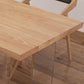 Modern Pine Solid Wood Table Rectangle Dining Table with Acrylic Double Pedestal for Restaurant Clearhalo ' dining_table' 'Dining Tables & Seating' 'Dining Tables' 'furn' 'furn_dining_table' 'Furniture' 'furniture_dining_table' 'Kitchen & Dining Furniture' 'kitchen&dining_furn' 'kitchen' 'kitchen_dining_table' 3643486
