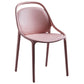 Contemporary Style Stackable Dining Chair Plastic Open Back Side Chair Pink 1 Piece Clearhalo ' kitchen&dining_furn' 'Dining Chairs' 'Dining Tables & Seating' 'dining_chair' 'furn' 'furn_dining_chair' 'Furniture' 'furniture_dining_chair' 'Kitchen & Dining Furniture' 'kitchen' 3643503