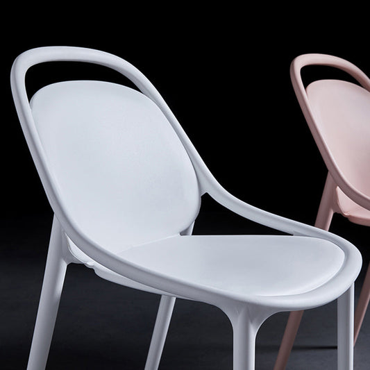 Contemporary Style Stackable Dining Chair Plastic Open Back Side Chair Clearhalo ' kitchen&dining_furn' 'Dining Chairs' 'Dining Tables & Seating' 'dining_chair' 'furn' 'furn_dining_chair' 'Furniture' 'furniture_dining_chair' 'Kitchen & Dining Furniture' 'kitchen' 3643513