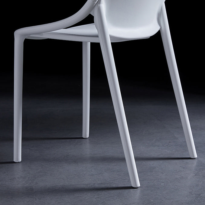Contemporary Style Stackable Dining Chair Plastic Open Back Side Chair Clearhalo ' kitchen&dining_furn' 'Dining Chairs' 'Dining Tables & Seating' 'dining_chair' 'furn' 'furn_dining_chair' 'Furniture' 'furniture_dining_chair' 'Kitchen & Dining Furniture' 'kitchen' 3643517