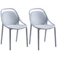 Contemporary Style Stackable Dining Chair Plastic Open Back Side Chair White 2 Piece Set Clearhalo ' kitchen&dining_furn' 'Dining Chairs' 'Dining Tables & Seating' 'dining_chair' 'furn' 'furn_dining_chair' 'Furniture' 'furniture_dining_chair' 'Kitchen & Dining Furniture' 'kitchen' 3643525