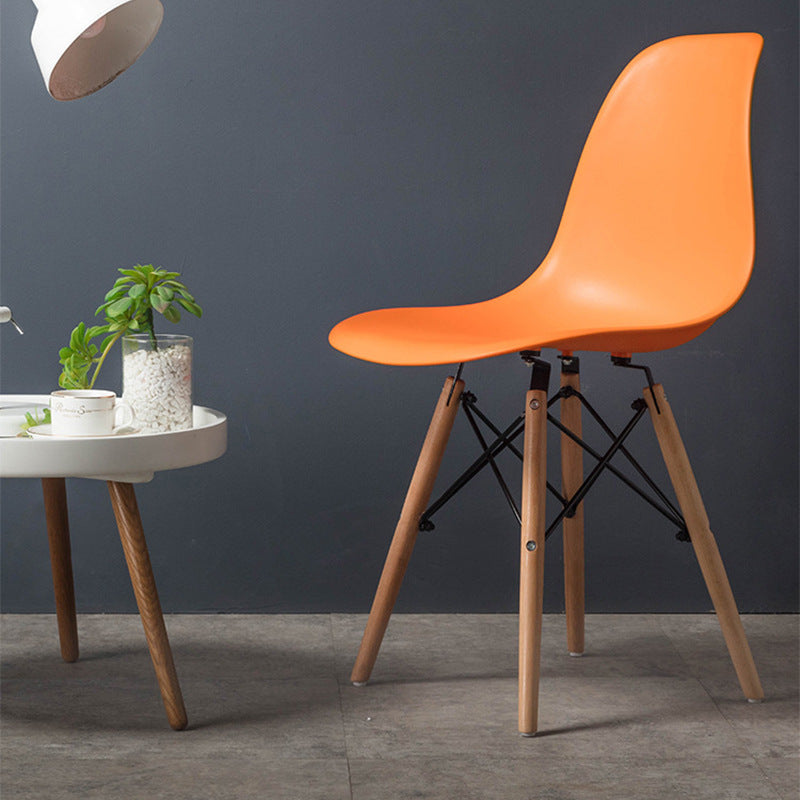 Glam Style Wooden Side Chair Matte Finish Dining Chair for Dinning Room Clearhalo ' kitchen&dining_furn' 'Dining Chairs' 'Dining Tables & Seating' 'dining_chair' 'Furniture' 'furniture_dining_chair' 'Kitchen & Dining Furniture' 'kitchen' 3643538