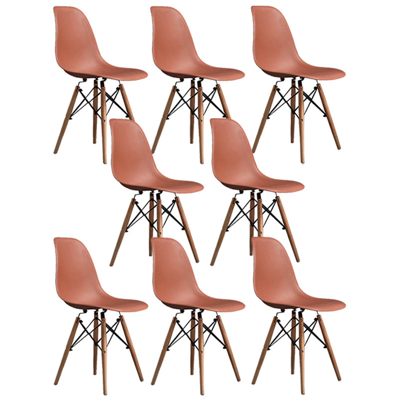 Glam Style Wooden Side Chair Matte Finish Dining Chair for Dinning Room Coffee Set of 8 Clearhalo ' kitchen&dining_furn' 'Dining Chairs' 'Dining Tables & Seating' 'dining_chair' 'Furniture' 'furniture_dining_chair' 'Kitchen & Dining Furniture' 'kitchen' 3643544