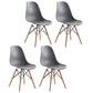 Glam Style Wooden Side Chair Matte Finish Dining Chair for Dinning Room Grey Set of 4 Clearhalo ' kitchen&dining_furn' 'Dining Chairs' 'Dining Tables & Seating' 'dining_chair' 'Furniture' 'furniture_dining_chair' 'Kitchen & Dining Furniture' 'kitchen' 3643550