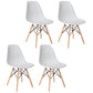 Glam Style Wooden Side Chair Matte Finish Dining Chair for Dinning Room White Set of 4 Clearhalo ' kitchen&dining_furn' 'Dining Chairs' 'Dining Tables & Seating' 'dining_chair' 'Furniture' 'furniture_dining_chair' 'Kitchen & Dining Furniture' 'kitchen' 3643553