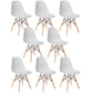 Glam Style Wooden Side Chair Matte Finish Dining Chair for Dinning Room White Set of 8 Clearhalo ' kitchen&dining_furn' 'Dining Chairs' 'Dining Tables & Seating' 'dining_chair' 'Furniture' 'furniture_dining_chair' 'Kitchen & Dining Furniture' 'kitchen' 3643554