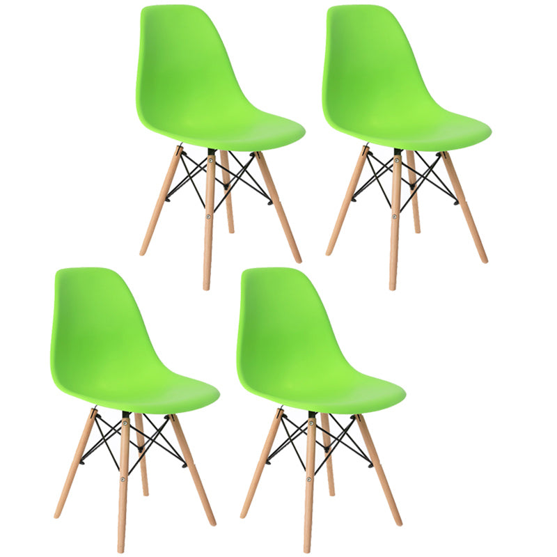 Glam Style Wooden Side Chair Matte Finish Dining Chair for Dinning Room Green Set of 4 Clearhalo ' kitchen&dining_furn' 'Dining Chairs' 'Dining Tables & Seating' 'dining_chair' 'Furniture' 'furniture_dining_chair' 'Kitchen & Dining Furniture' 'kitchen' 3643557
