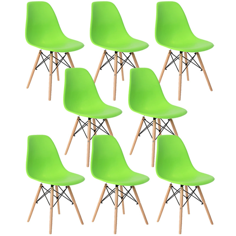 Glam Style Wooden Side Chair Matte Finish Dining Chair for Dinning Room Green Set of 8 Clearhalo ' kitchen&dining_furn' 'Dining Chairs' 'Dining Tables & Seating' 'dining_chair' 'Furniture' 'furniture_dining_chair' 'Kitchen & Dining Furniture' 'kitchen' 3643558