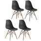 Glam Style Wooden Side Chair Matte Finish Dining Chair for Dinning Room Black Set of 4 Clearhalo ' kitchen&dining_furn' 'Dining Chairs' 'Dining Tables & Seating' 'dining_chair' 'Furniture' 'furniture_dining_chair' 'Kitchen & Dining Furniture' 'kitchen' 3643561