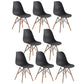 Glam Style Wooden Side Chair Matte Finish Dining Chair for Dinning Room Black Set of 8 Clearhalo ' kitchen&dining_furn' 'Dining Chairs' 'Dining Tables & Seating' 'dining_chair' 'Furniture' 'furniture_dining_chair' 'Kitchen & Dining Furniture' 'kitchen' 3643562