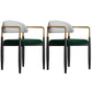 Metal Nordic Dining Arm Chair Home Side Chair Open Back Dining Side Chair Grey Green 2 Piece Set Clearhalo ' kitchen&dining_furn' 'Dining Chairs' 'Dining Tables & Seating' 'dining_chair' 'furn' 'furn_dining_chair' 'Furniture' 'furniture_dining_chair' 'Kitchen & Dining Furniture' 'kitchen' 3643566
