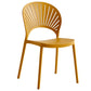 Contemporary Style Plastic Open Side Chair Colorful Stacking Dining Chairr for Home Yellow 1 Piece Clearhalo ' kitchen&dining_furn' 'Dining Chairs' 'Dining Tables & Seating' 'dining_chair' 'furn' 'furn_dining_chair' 'Furniture' 'furniture_dining_chair' 'Kitchen & Dining Furniture' 'kitchen' 3643620