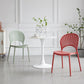 Contemporary Style Plastic Open Side Chair Colorful Stacking Dining Chairr for Home Clearhalo ' kitchen&dining_furn' 'Dining Chairs' 'Dining Tables & Seating' 'dining_chair' 'furn' 'furn_dining_chair' 'Furniture' 'furniture_dining_chair' 'Kitchen & Dining Furniture' 'kitchen' 3643645