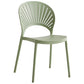 Contemporary Style Plastic Open Side Chair Colorful Stacking Dining Chairr for Home Green 1 Piece Clearhalo ' kitchen&dining_furn' 'Dining Chairs' 'Dining Tables & Seating' 'dining_chair' 'furn' 'furn_dining_chair' 'Furniture' 'furniture_dining_chair' 'Kitchen & Dining Furniture' 'kitchen' 3643667