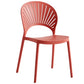 Contemporary Style Plastic Open Side Chair Colorful Stacking Dining Chairr for Home Red 1 Piece Clearhalo ' kitchen&dining_furn' 'Dining Chairs' 'Dining Tables & Seating' 'dining_chair' 'furn' 'furn_dining_chair' 'Furniture' 'furniture_dining_chair' 'Kitchen & Dining Furniture' 'kitchen' 3643676