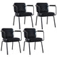 Modern Industrial Style Leather Solid Back Side Chair 31"H Dining Chair for Restaurant Bedroom Black 4 Piece Set Clearhalo ' kitchen&dining_furn' 'Dining Chairs' 'Dining Tables & Seating' 'dining_chair' 'furn' 'furn_dining_chair' 'Furniture' 'furniture_dining_chair' 'Kitchen & Dining Furniture' 'kitchen' 3643727