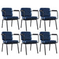 Modern Industrial Style Leather Solid Back Side Chair 31"H Dining Chair for Restaurant Bedroom Dark Blue 6 Piece Set Clearhalo ' kitchen&dining_furn' 'Dining Chairs' 'Dining Tables & Seating' 'dining_chair' 'furn' 'furn_dining_chair' 'Furniture' 'furniture_dining_chair' 'Kitchen & Dining Furniture' 'kitchen' 3643734