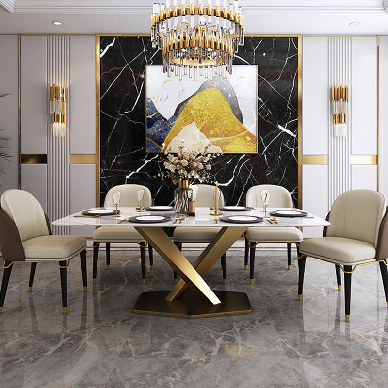 Contemporary Style Leather Chair Armless Parsons Chair with Wooden Legs for Home Use Clearhalo ' kitchen&dining_furn' 'Dining Chairs' 'Dining Tables & Seating' 'dining_chair' 'furn' 'furn_dining_chair' 'Furniture' 'furniture_dining_chair' 'Kitchen & Dining Furniture' 'kitchen' 3643758