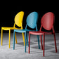 Glam Style Plastic Side Chair Matte Finish Dining Chair for Dinning Room Clearhalo ' kitchen&dining_furn' 'Dining Chairs' 'Dining Tables & Seating' 'dining_chair' 'furn' 'furn_dining_chair' 'Furniture' 'furniture_dining_chair' 'Kitchen & Dining Furniture' 'kitchen' 3643779