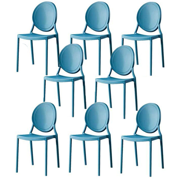 Glam Style Plastic Side Chair Matte Finish Dining Chair for Dinning Room Peacock Blue 8 Piece Set Clearhalo ' kitchen&dining_furn' 'Dining Chairs' 'Dining Tables & Seating' 'dining_chair' 'furn' 'furn_dining_chair' 'Furniture' 'furniture_dining_chair' 'Kitchen & Dining Furniture' 'kitchen' 3643781