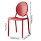 Glam Style Plastic Side Chair Matte Finish Dining Chair for Dinning Room Clearhalo ' kitchen&dining_furn' 'Dining Chairs' 'Dining Tables & Seating' 'dining_chair' 'furn' 'furn_dining_chair' 'Furniture' 'furniture_dining_chair' 'Kitchen & Dining Furniture' 'kitchen' 3643798