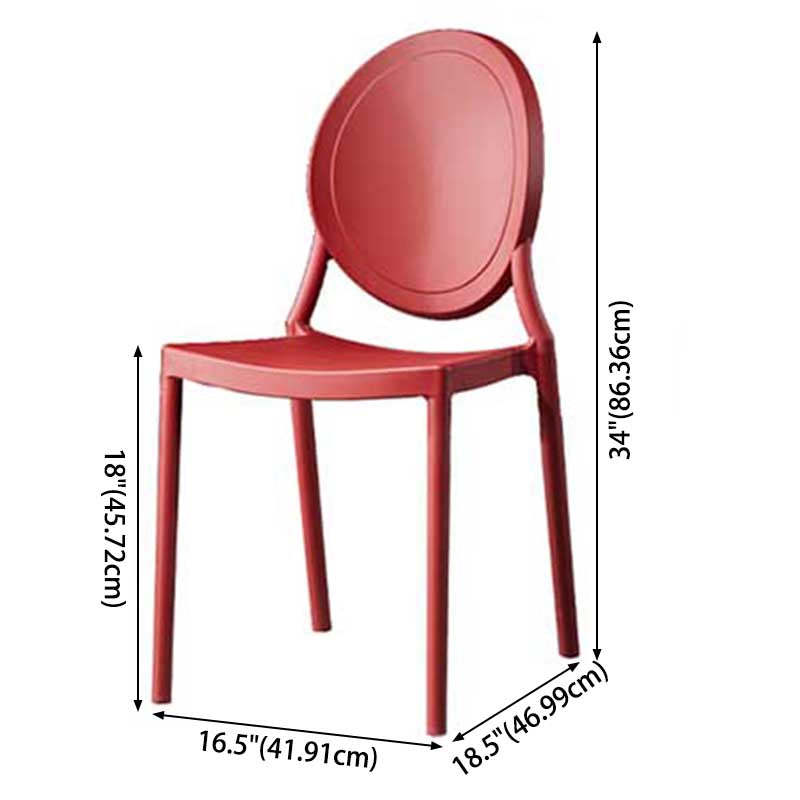Glam Style Plastic Side Chair Matte Finish Dining Chair for Dinning Room Clearhalo ' kitchen&dining_furn' 'Dining Chairs' 'Dining Tables & Seating' 'dining_chair' 'furn' 'furn_dining_chair' 'Furniture' 'furniture_dining_chair' 'Kitchen & Dining Furniture' 'kitchen' 3643798