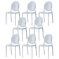 Glam Style Plastic Side Chair Matte Finish Dining Chair for Dinning Room White 8 Piece Set Clearhalo ' kitchen&dining_furn' 'Dining Chairs' 'Dining Tables & Seating' 'dining_chair' 'furn' 'furn_dining_chair' 'Furniture' 'furniture_dining_chair' 'Kitchen & Dining Furniture' 'kitchen' 3643803