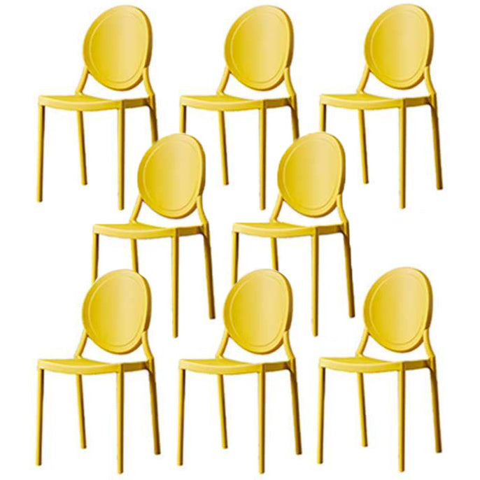 Glam Style Plastic Side Chair Matte Finish Dining Chair for Dinning Room Ginger 8 Piece Set Clearhalo ' kitchen&dining_furn' 'Dining Chairs' 'Dining Tables & Seating' 'dining_chair' 'furn' 'furn_dining_chair' 'Furniture' 'furniture_dining_chair' 'Kitchen & Dining Furniture' 'kitchen' 3643806