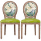 Solid Wood Country Style Dining Room Chair Matte Finish King Louis Back Side Chair Green 2 Piece Set Clearhalo ' kitchen&dining_furn' 'Dining Chairs' 'Dining Tables & Seating' 'dining_chair' 'furn' 'furn_dining_chair' 'Furniture' 'furniture_dining_chair' 'Kitchen & Dining Furniture' 'kitchen' 3643821