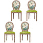 Solid Wood Country Style Dining Room Chair Matte Finish King Louis Back Side Chair Green 4 Piece Set Clearhalo ' kitchen&dining_furn' 'Dining Chairs' 'Dining Tables & Seating' 'dining_chair' 'furn' 'furn_dining_chair' 'Furniture' 'furniture_dining_chair' 'Kitchen & Dining Furniture' 'kitchen' 3643824