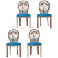 Solid Wood Country Style Dining Room Chair Matte Finish King Louis Back Side Chair Blue 4 Piece Set Clearhalo ' kitchen&dining_furn' 'Dining Chairs' 'Dining Tables & Seating' 'dining_chair' 'furn' 'furn_dining_chair' 'Furniture' 'furniture_dining_chair' 'Kitchen & Dining Furniture' 'kitchen' 3643829