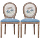 Solid Wood Country Style Dining Room Chair Matte Finish King Louis Back Side Chair Light Blue 2 Piece Set Clearhalo ' kitchen&dining_furn' 'Dining Chairs' 'Dining Tables & Seating' 'dining_chair' 'furn' 'furn_dining_chair' 'Furniture' 'furniture_dining_chair' 'Kitchen & Dining Furniture' 'kitchen' 3643831