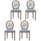 Solid Wood Country Style Dining Room Chair Matte Finish King Louis Back Side Chair Light Blue 4 Piece Set Clearhalo ' kitchen&dining_furn' 'Dining Chairs' 'Dining Tables & Seating' 'dining_chair' 'furn' 'furn_dining_chair' 'Furniture' 'furniture_dining_chair' 'Kitchen & Dining Furniture' 'kitchen' 3643832