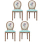 Solid Wood Country Style Dining Room Chair Matte Finish King Louis Back Side Chair Lake Blue 4 Piece Set Clearhalo ' kitchen&dining_furn' 'Dining Chairs' 'Dining Tables & Seating' 'dining_chair' 'furn' 'furn_dining_chair' 'Furniture' 'furniture_dining_chair' 'Kitchen & Dining Furniture' 'kitchen' 3643835