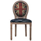 Solid Wood Country Style Dining Room Chair Matte Finish King Louis Back Side Chair Dark Blue 1 Piece Clearhalo ' kitchen&dining_furn' 'Dining Chairs' 'Dining Tables & Seating' 'dining_chair' 'furn' 'furn_dining_chair' 'Furniture' 'furniture_dining_chair' 'Kitchen & Dining Furniture' 'kitchen' 3643851