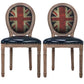 Solid Wood Country Style Dining Room Chair Matte Finish King Louis Back Side Chair Dark Blue 2 Piece Set Clearhalo ' kitchen&dining_furn' 'Dining Chairs' 'Dining Tables & Seating' 'dining_chair' 'furn' 'furn_dining_chair' 'Furniture' 'furniture_dining_chair' 'Kitchen & Dining Furniture' 'kitchen' 3643852