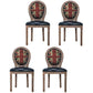 Solid Wood Country Style Dining Room Chair Matte Finish King Louis Back Side Chair Dark Blue 4 Piece Set Clearhalo ' kitchen&dining_furn' 'Dining Chairs' 'Dining Tables & Seating' 'dining_chair' 'furn' 'furn_dining_chair' 'Furniture' 'furniture_dining_chair' 'Kitchen & Dining Furniture' 'kitchen' 3643853