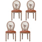 Solid Wood Country Style Dining Room Chair Matte Finish King Louis Back Side Chair Apricot 4 Piece Set Clearhalo ' kitchen&dining_furn' 'Dining Chairs' 'Dining Tables & Seating' 'dining_chair' 'furn' 'furn_dining_chair' 'Furniture' 'furniture_dining_chair' 'Kitchen & Dining Furniture' 'kitchen' 3643856