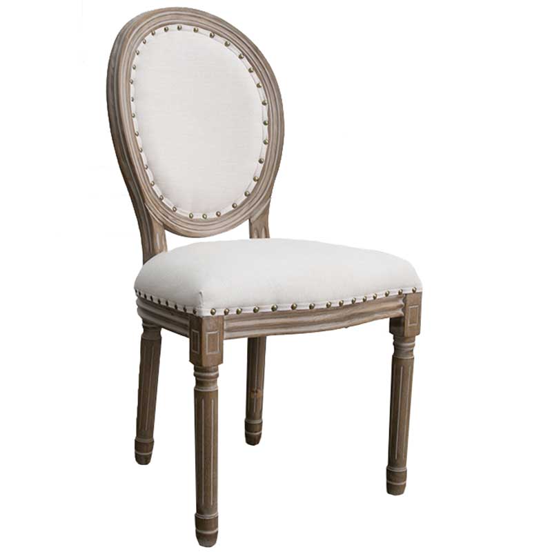 Solid Wood Country Style Dining Room Chair Matte Finish King Louis Back Side Chair White 1 Piece Clearhalo ' kitchen&dining_furn' 'Dining Chairs' 'Dining Tables & Seating' 'dining_chair' 'furn' 'furn_dining_chair' 'Furniture' 'furniture_dining_chair' 'Kitchen & Dining Furniture' 'kitchen' 3643860