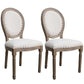 Solid Wood Country Style Dining Room Chair Matte Finish King Louis Back Side Chair White 2 Piece Set Clearhalo ' kitchen&dining_furn' 'Dining Chairs' 'Dining Tables & Seating' 'dining_chair' 'furn' 'furn_dining_chair' 'Furniture' 'furniture_dining_chair' 'Kitchen & Dining Furniture' 'kitchen' 3643861